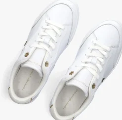 witte tommy hilfiger lage sneakers essential chic court