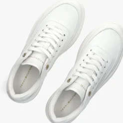 witte tommy hilfiger lage sneakers modern court sneaker