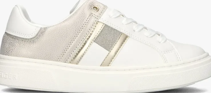witte tommy hilfiger lage sneakers 33202
