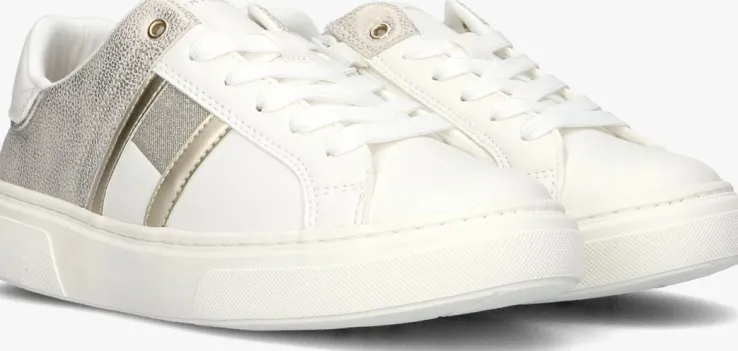 witte tommy hilfiger lage sneakers 33202