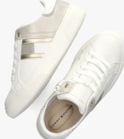 witte tommy hilfiger lage sneakers 33202