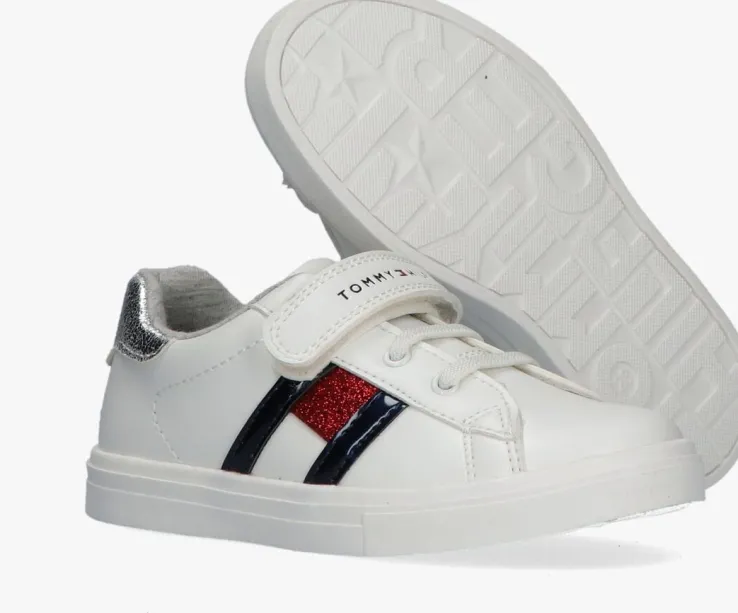 witte tommy hilfiger lage sneakers 31013