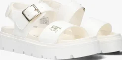 witte tommy hilfiger platte sandalen 33785