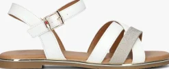 witte tommy hilfiger platte sandalen 33779