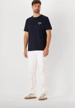 witte tommy hilfiger straight leg jeans straight denton pstr white