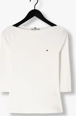 witte tommy hilfiger tops & t-shirts new cody slim boat-nk 3/4slv