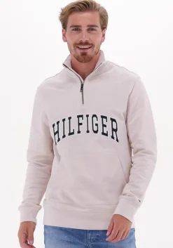 witte tommy hilfiger trui hilfiger arch casual mockneck