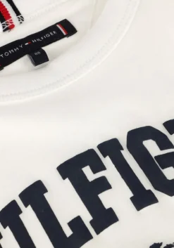 witte tommy hilfiger t-shirt hilfiger palm print tee ss