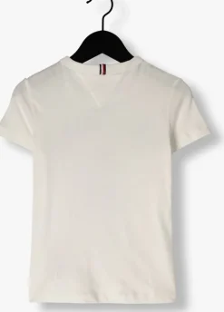 witte tommy hilfiger t-shirt hilfiger palm print tee ss