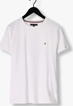 witte tommy hilfiger t-shirt core stretch slim c-neck