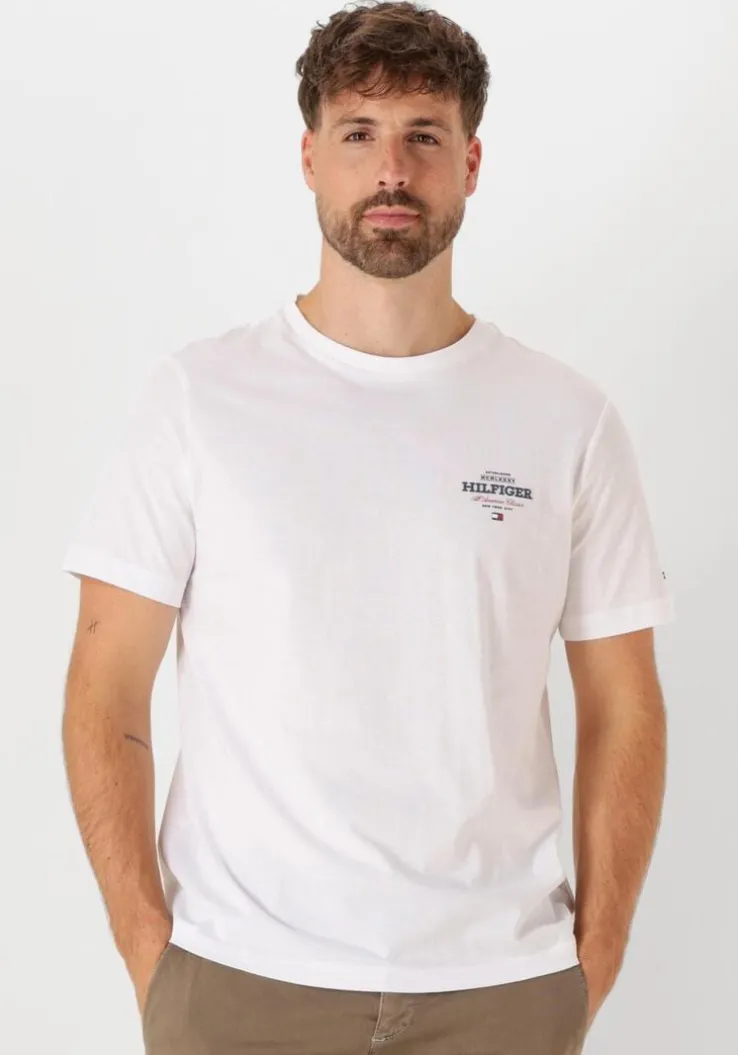 witte tommy hilfiger t-shirt monotype all american tee