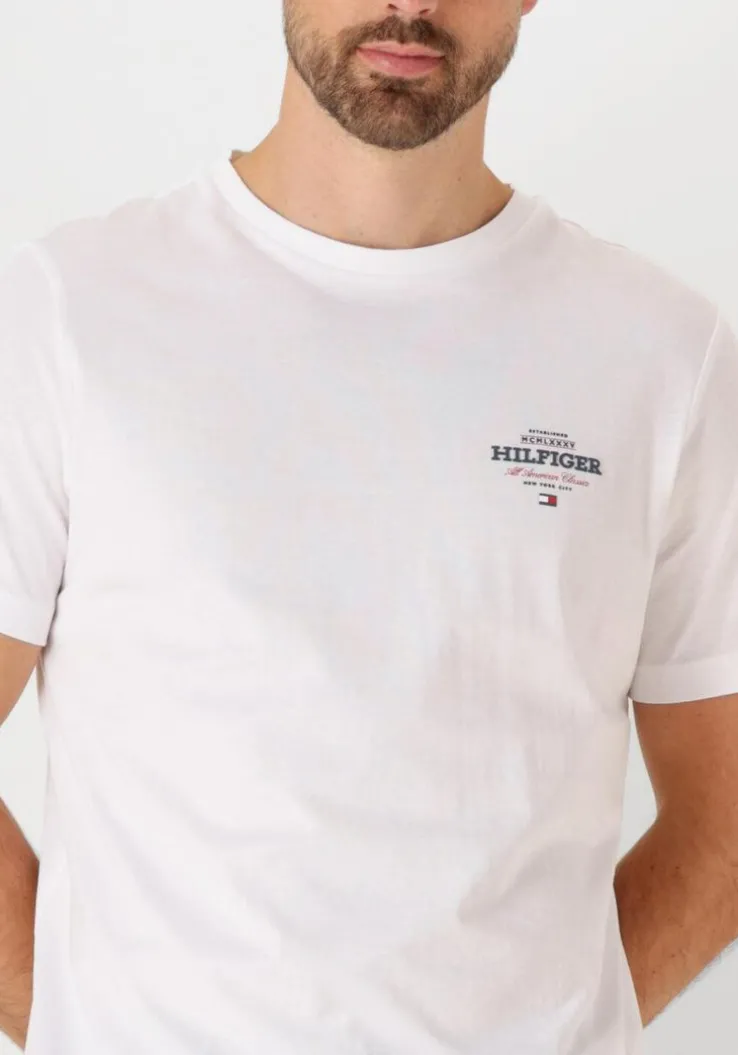 witte tommy hilfiger t-shirt monotype all american tee