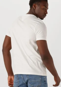 witte tommy hilfiger t-shirt tommy logo tee