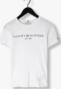 witte tommy hilfiger t-shirt rec corp logo c-nk