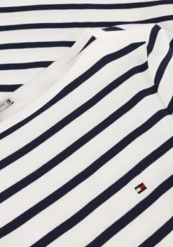 witte tommy hilfiger t-shirt slim cody boat-nk 3/4slv