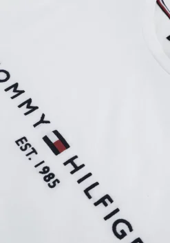 witte tommy hilfiger t-shirt tommy logo tee