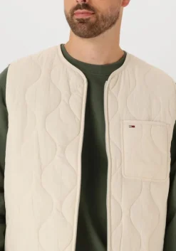 witte tommy jeans bodywarmer tjm quilted vest ext