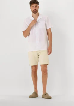 witte tommy jeans casual overhemd tjm linen blend camp ss ext
