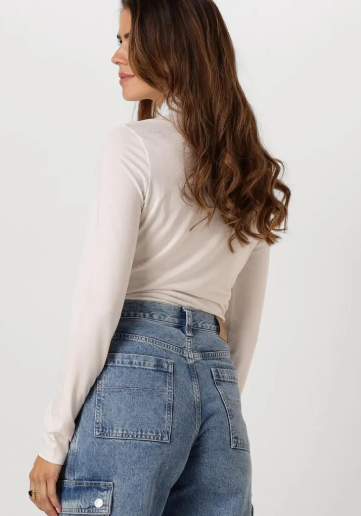 witte tommy jeans coltrui tjw slim badge mockneck