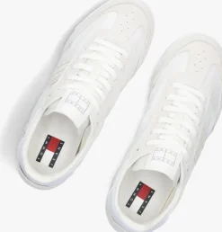 witte tommy jeans lage sneakers tommy jeans retro runner cleated