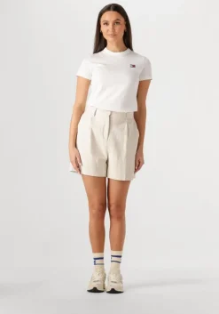 witte tommy jeans t-shirt tjw reg badge tee