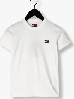 witte tommy jeans t-shirt tjw reg badge tee