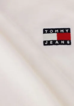 witte tommy jeans t-shirt tjm reg badge tee ext