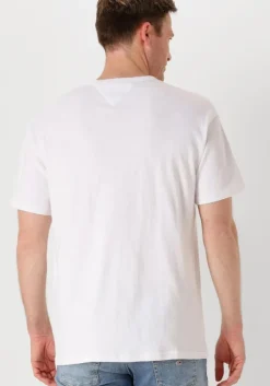 witte tommy jeans t-shirt tjm rlx linear logo tee