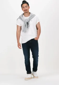 witte tommy jeans t-shirt tjm classic jersey c neck