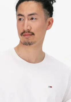 witte tommy jeans t-shirt tjm classic jersey c neck