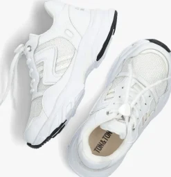 witte ton & ton lage sneakers sanna
