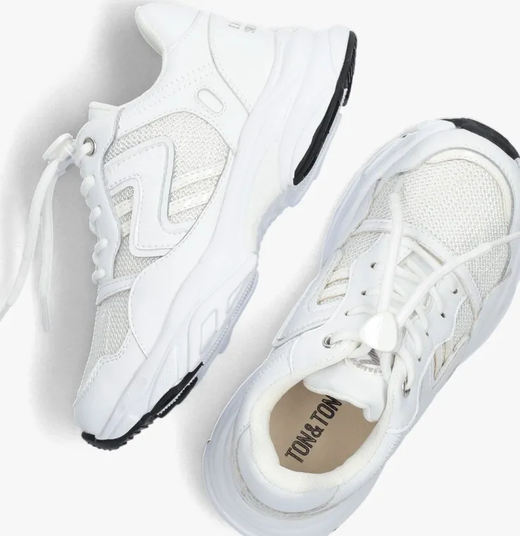witte ton & ton lage sneakers sanna