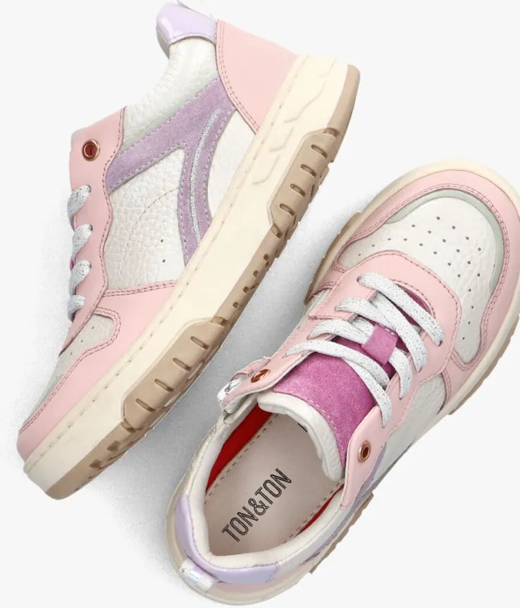 witte ton & ton lage sneakers mikaela