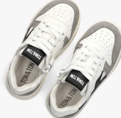 witte ton & ton lage sneakers brando