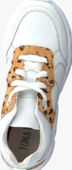 witte ton & ton lage sneakers om120280