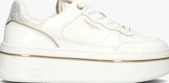 witte twinset milano lage sneakers 251tcp014