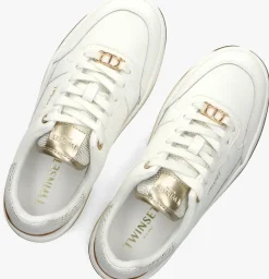 witte twinset milano lage sneakers 251tcp014