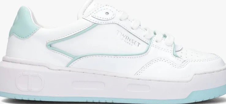 witte twinset milano lage sneakers 231tcp080