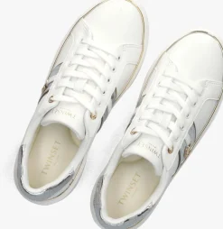 witte twinset milano lage sneakers 251tcp01a