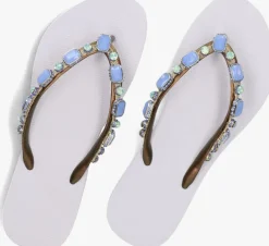 witte uzurii teenslippers copa cabana blue