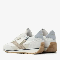 witte via vai lage sneakers mikki ruby