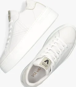witte via vai lage sneakers isa layne