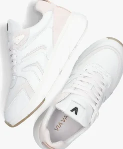 witte via vai lage sneakers vic taylor