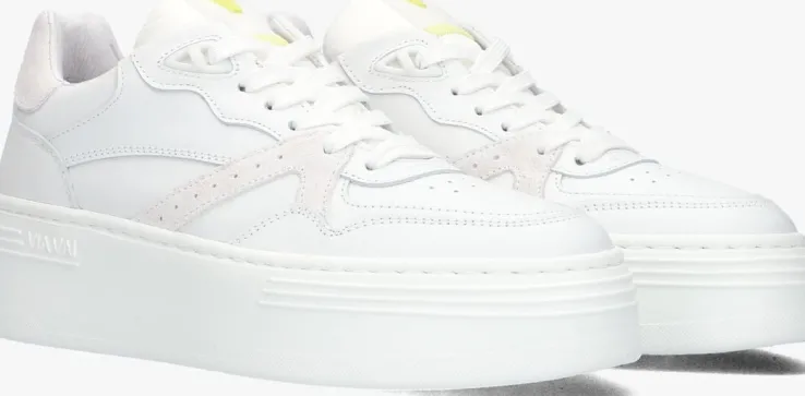 witte via vai lage sneakers isa bo