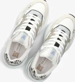 witte via vai lage sneakers vesper kelsey