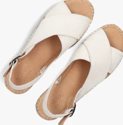 witte via vai platte sandalen mondi sun