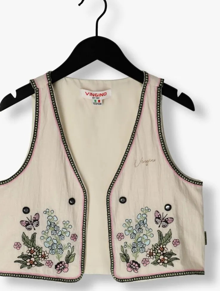 witte vingino gilet tamira