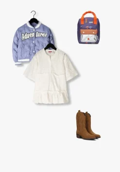 witte vingino mini jurk paulina