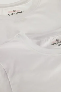 witte vingino t-shirt boys t-shirt round neck (2-pack)