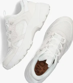 witte woden lage sneakers sif reflective